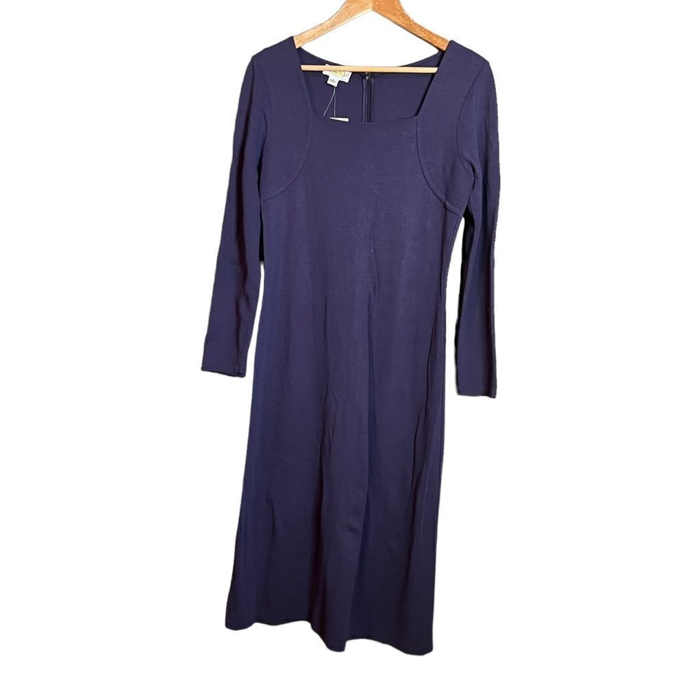 ‎NEW! Talbots purple knit long sleeve dress